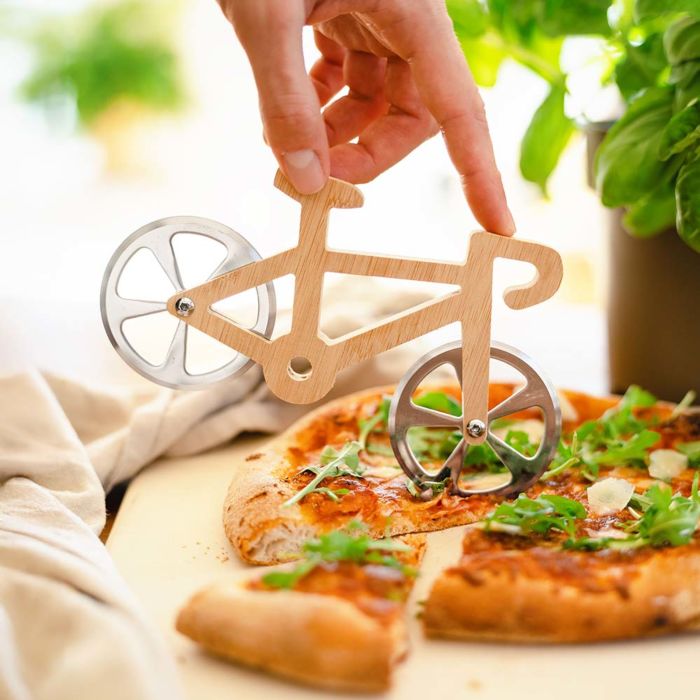 Fiets pizzasnijder