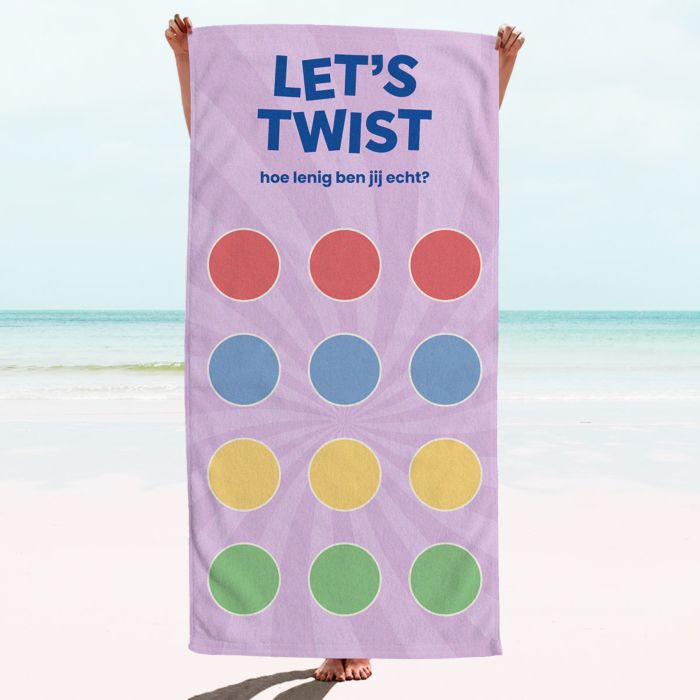 Gepersonaliseerde handdoek Let's Twist