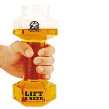 Dumbbell bierglas